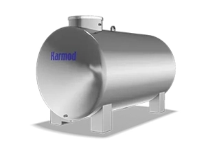 1 ton paslanmaz yatay su deposu