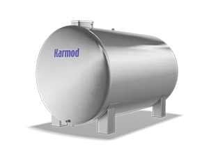 10 ton paslanmaz yatay su deposu